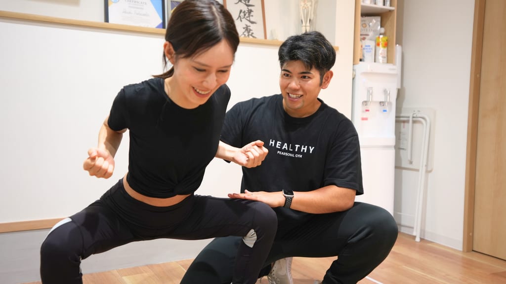 戸田公園の女性専門パーソナルジムHealthyでのトレーニング指導